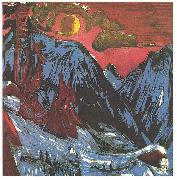 Ernst Ludwig Kirchner Moon night china oil painting artist